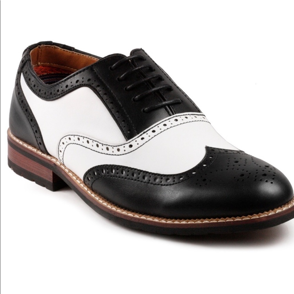 Metrocharm MC315 Black Men's Lace Up Oxford Shoe